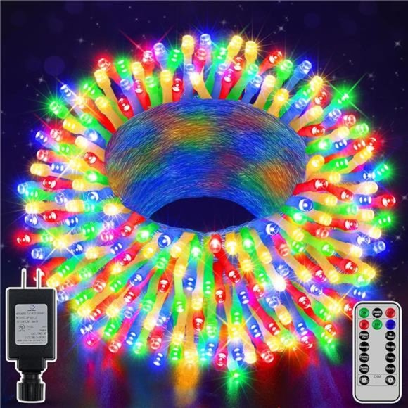 197FT 600LED Christmas Lights Outdoor, Waterproof 8...